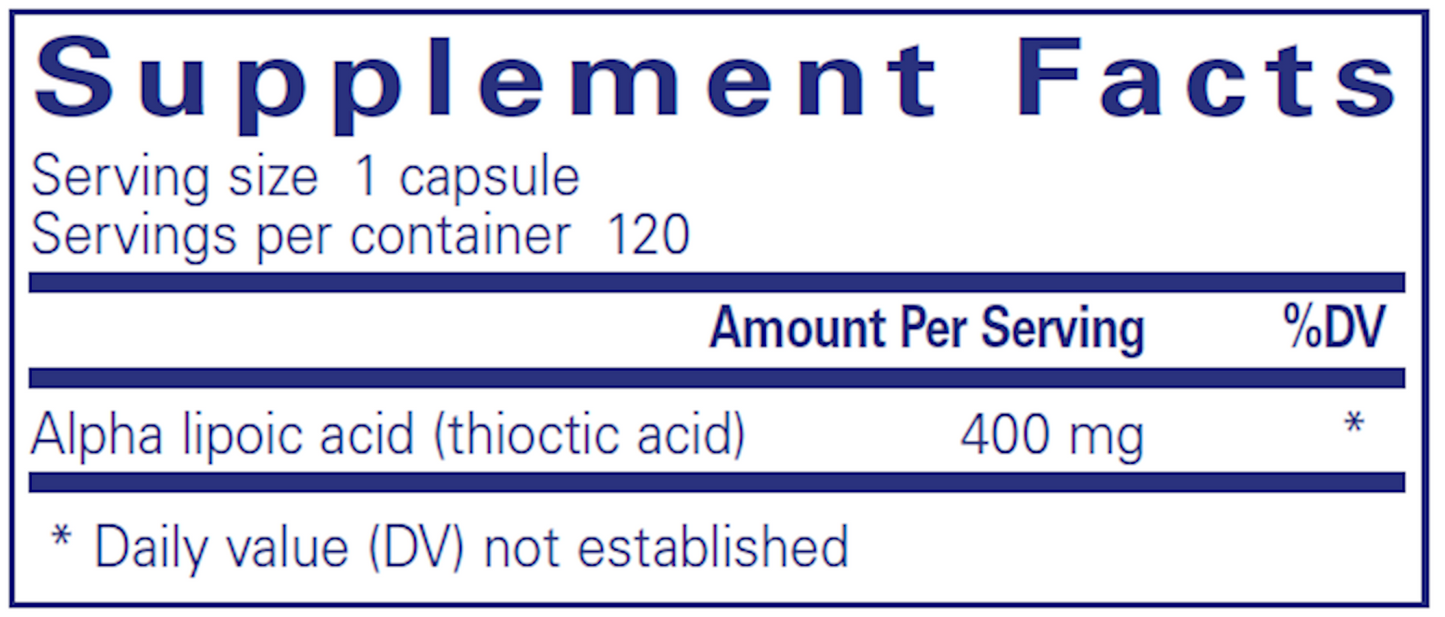 Alpha Lipoic Acid 400 mg