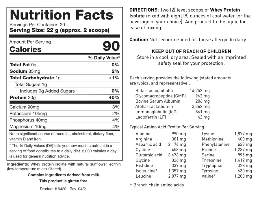 Whey Protein Isolate