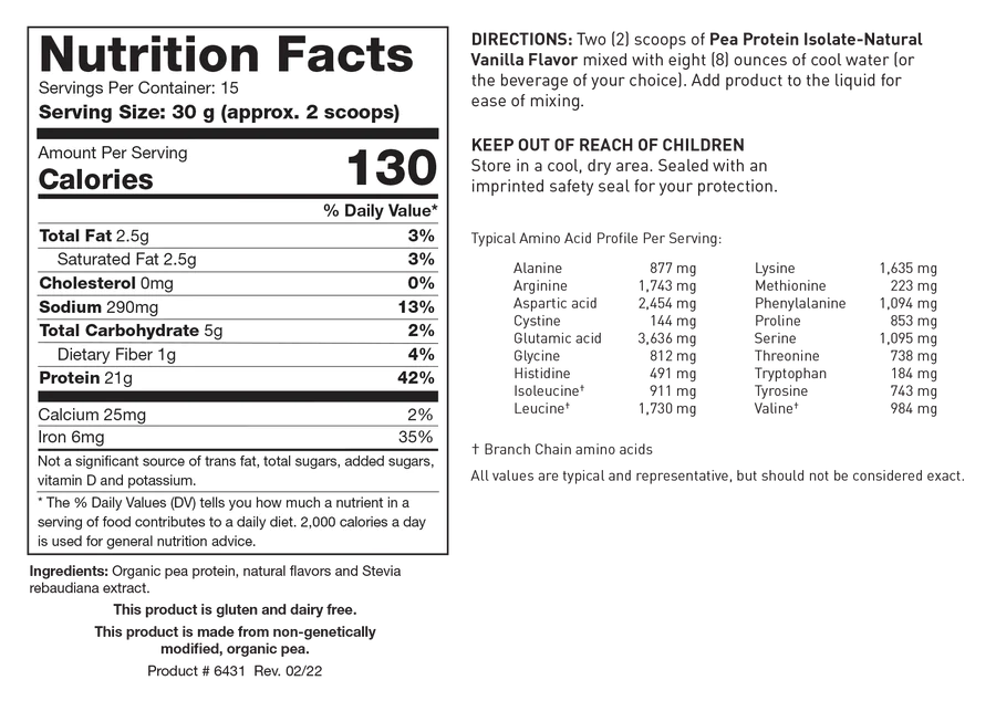 Pea Protein Isolate