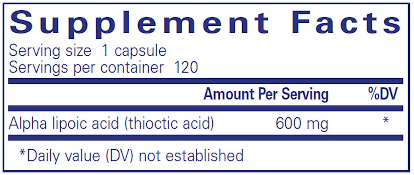 Alpha Lipoic Acid 600 mg