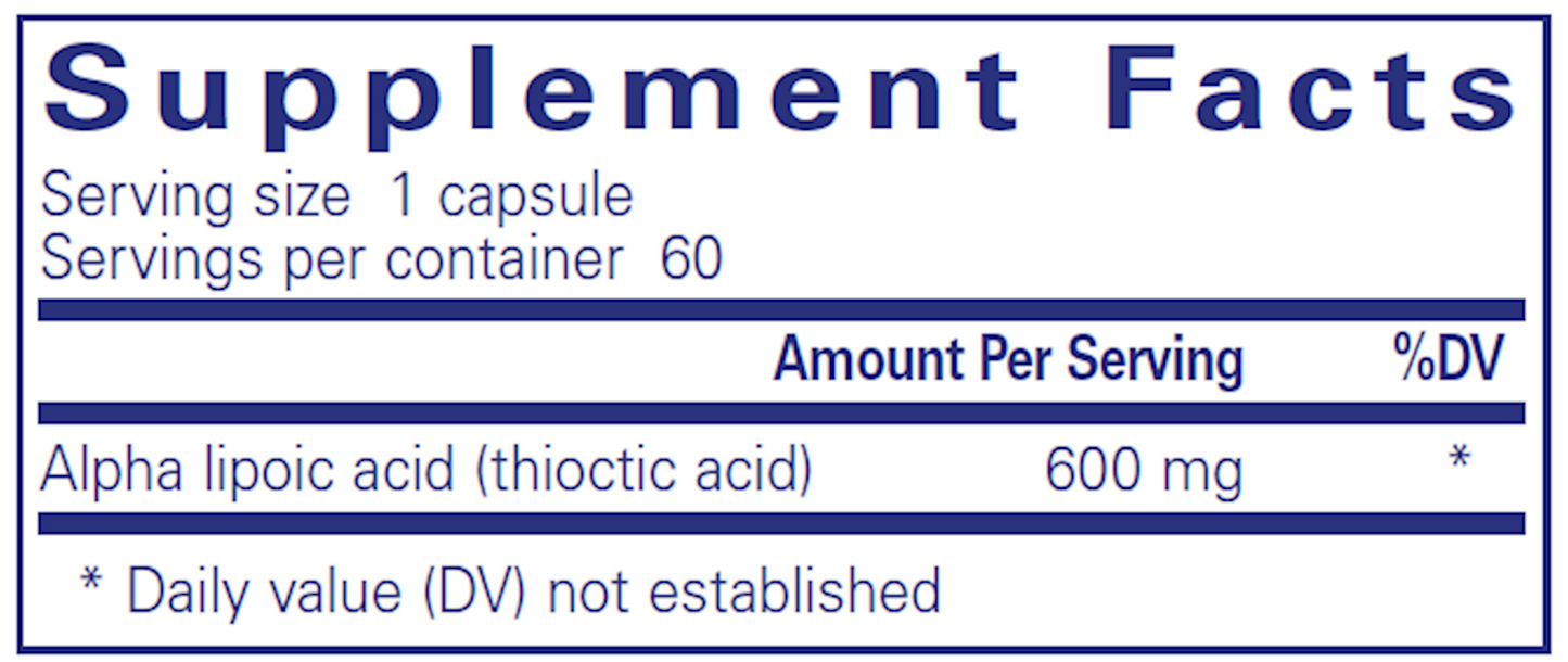 Alpha Lipoic Acid 600 mg