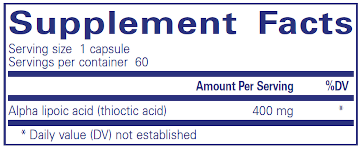 Alpha Lipoic Acid 400 mg