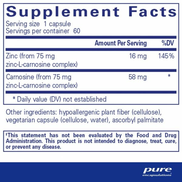 Peptic-Care‡ (Zinc-L-Carnosine)