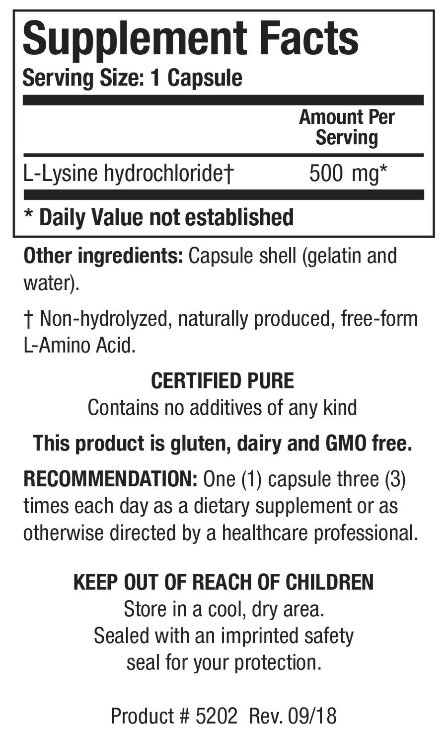 L-Lysine HCl (Amino Acid)