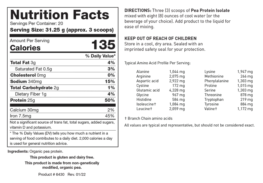 Pea Protein Isolate