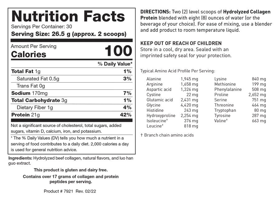 Hydrolyzed Collagen Protein Chocolate Creme