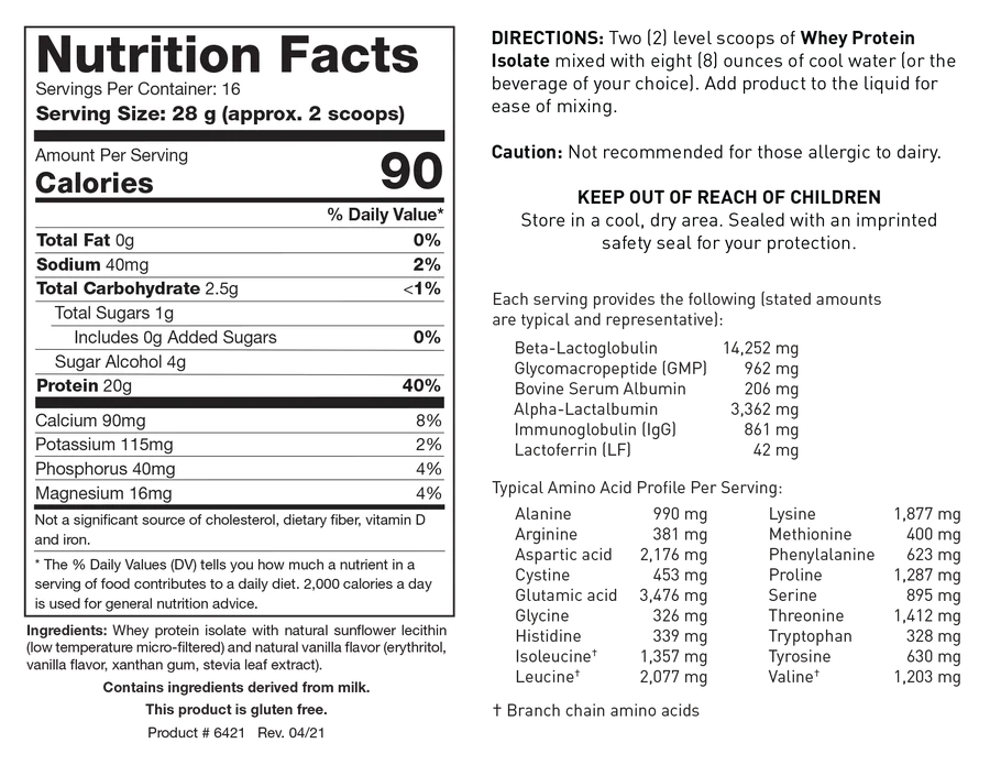 Whey Protein Isolate