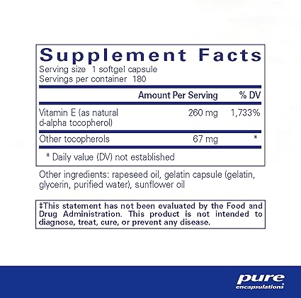 Vitamin E (with mixed tocopherols)