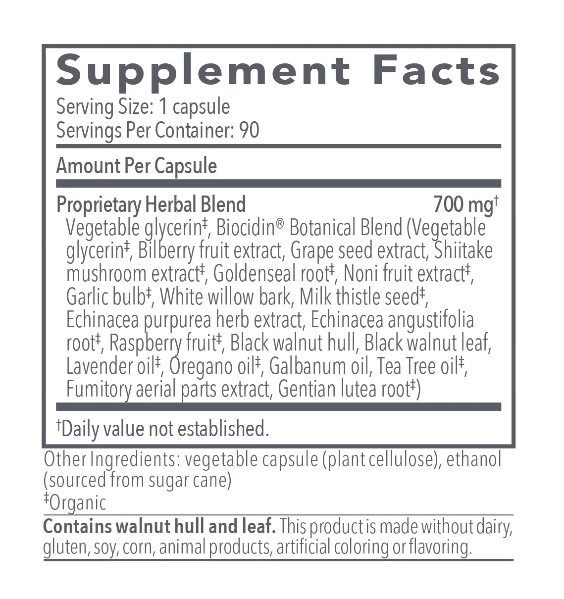 Biocidin® Capsules (Broad-Spectrum Liquid Capsules)