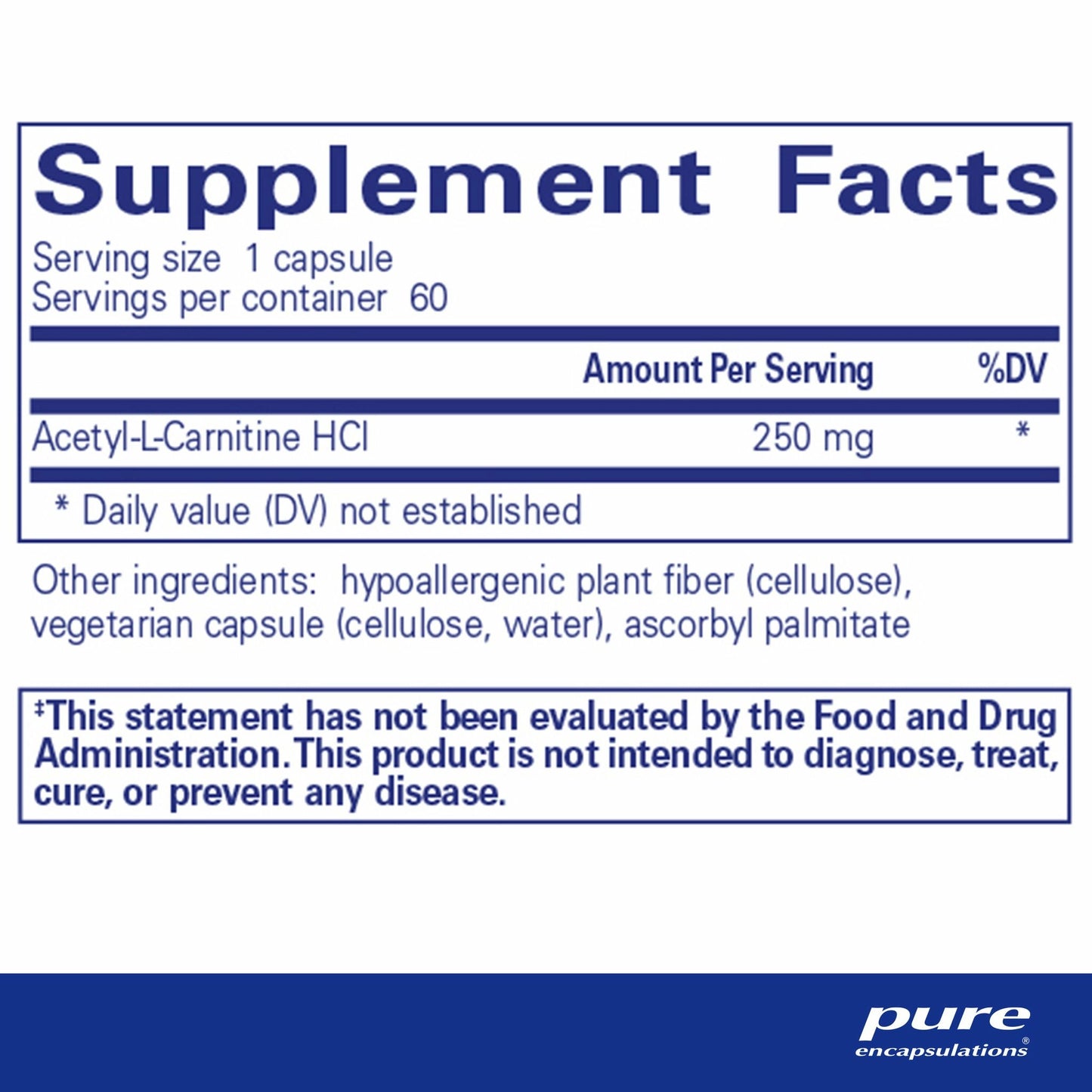 Acetyl-l-Carnitine 250 mg