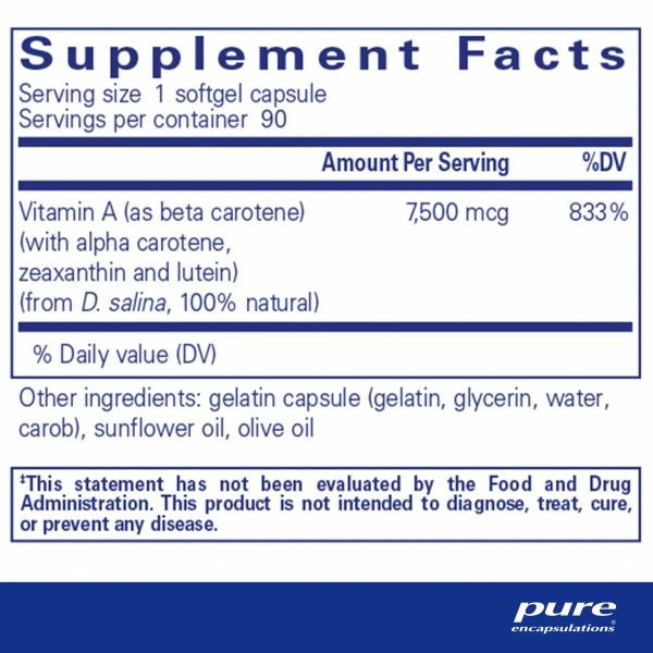 Beta Carotene (with Mixed Carotenoids)