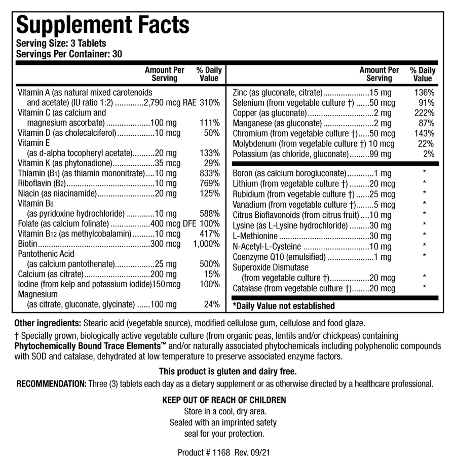 Bio-Multi Plus™ Iron Free