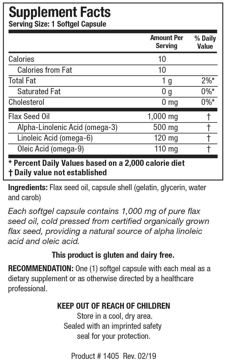 Flax Seed Oil Caps