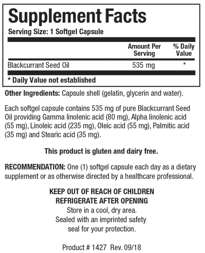 Blackcurrant Seed Oil